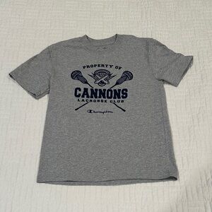 Champion Heather Gray Cannons Lacrosse Tee
